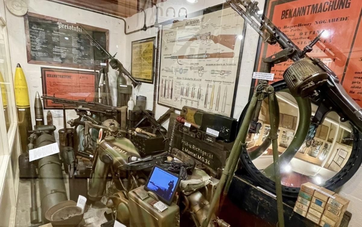 Display of weapons
