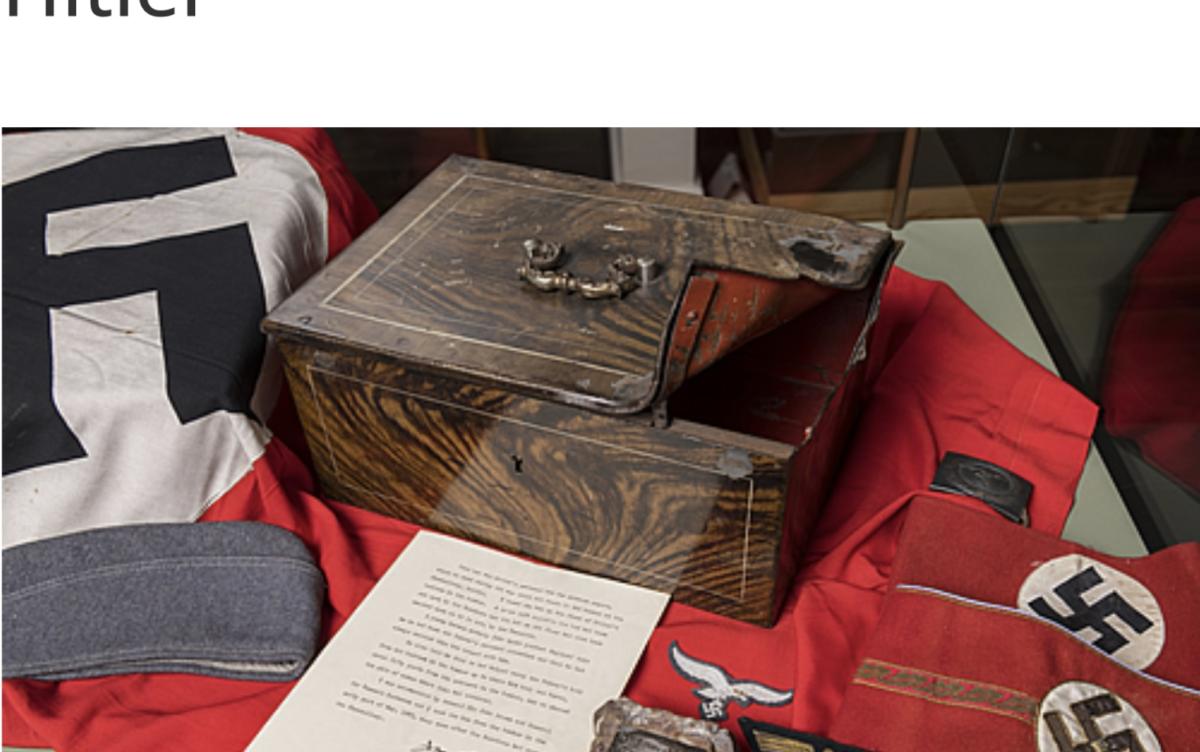 Display of hitlers possessions