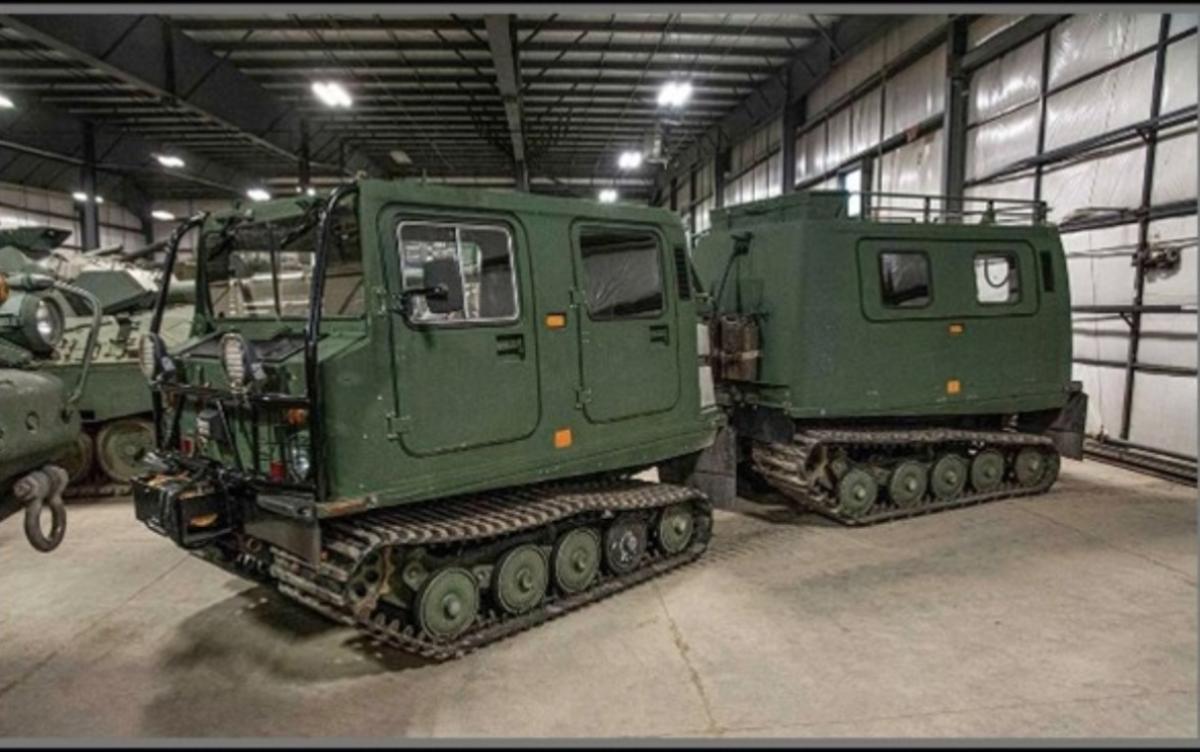 Tracked military vehicles
