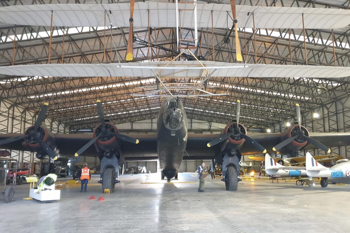 The hangars at Yorkshire Air Museum are full of interesting planes.