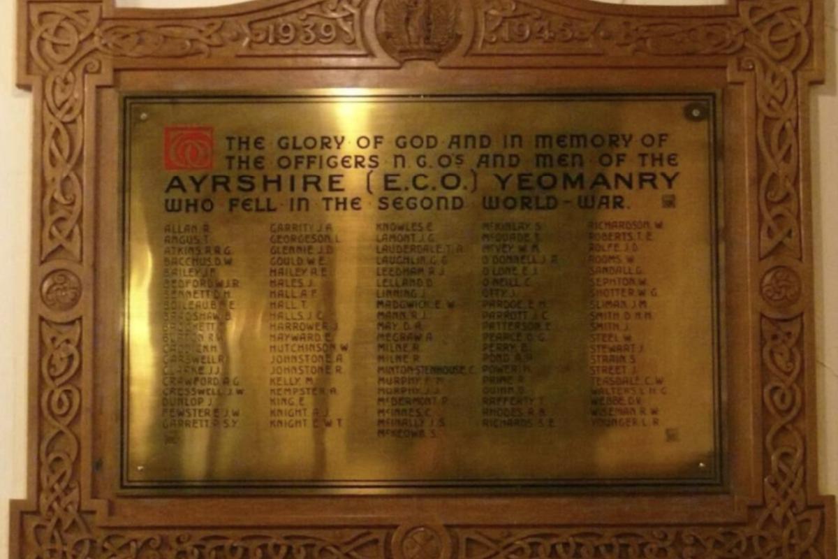 War plaque 
