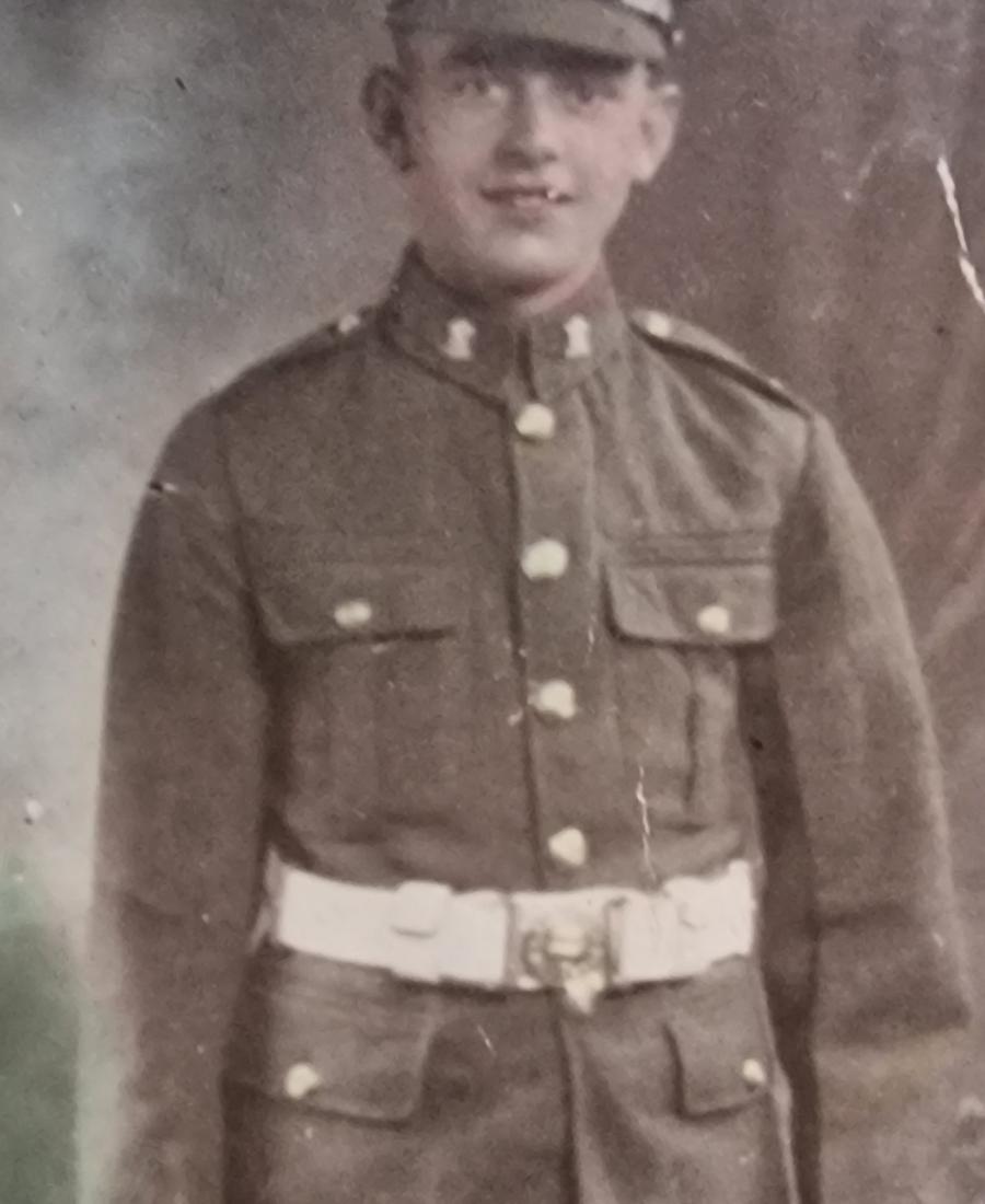 George in his uniform