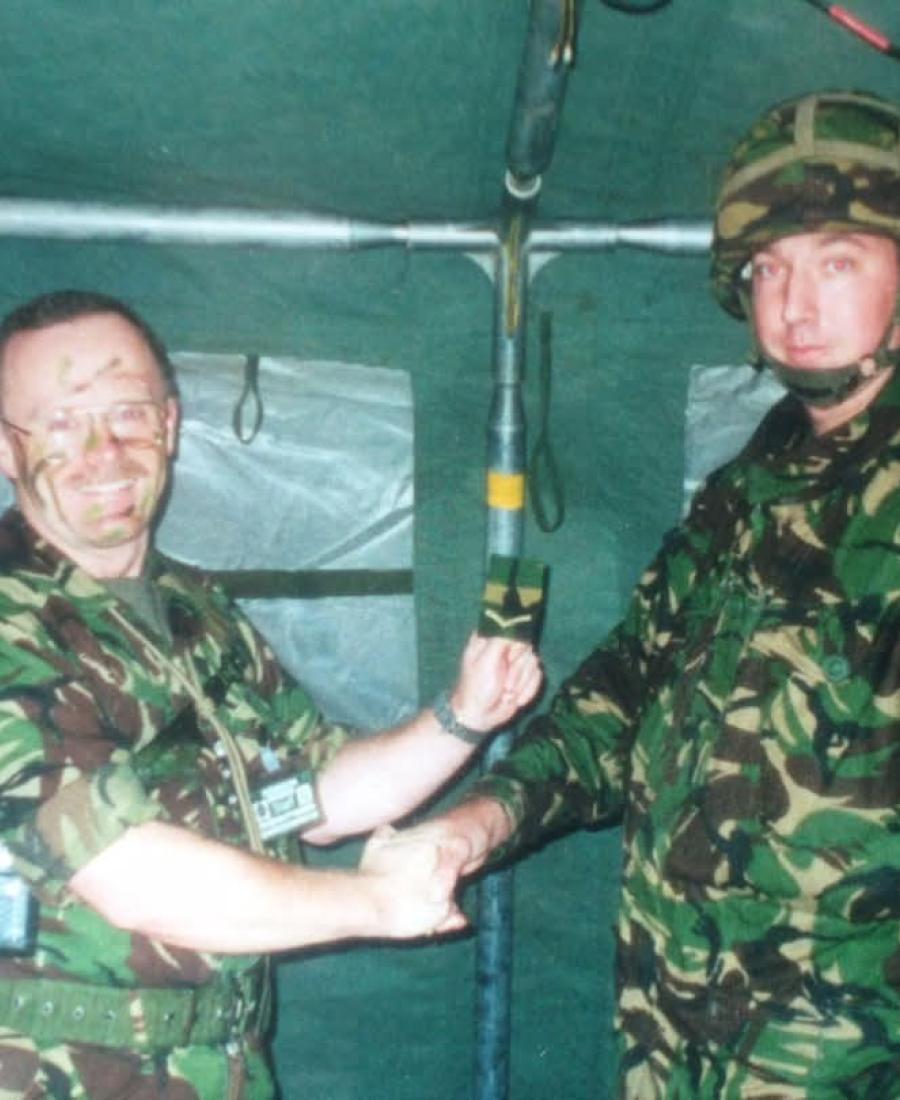 Brian Laird (right)