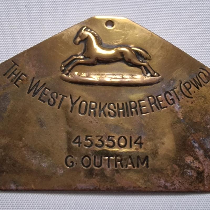 Brass plaque
