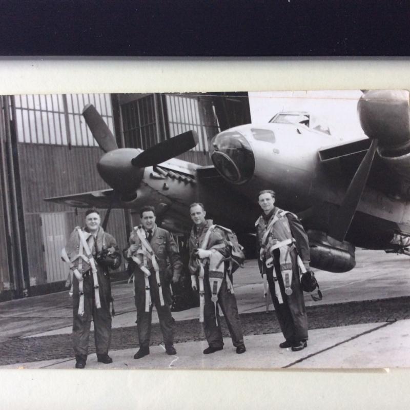 Flying a Mosquito in Germany after the war-----Tarket towing for the Navy
