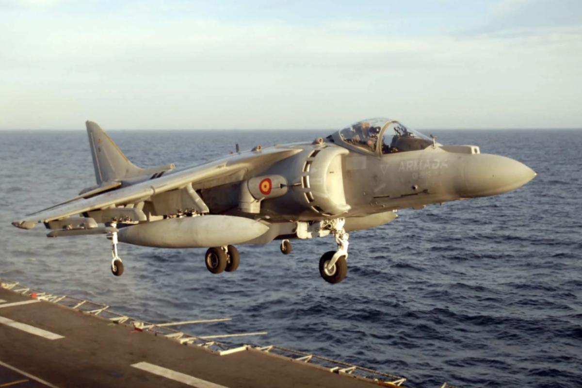 Sea harrier jump jet