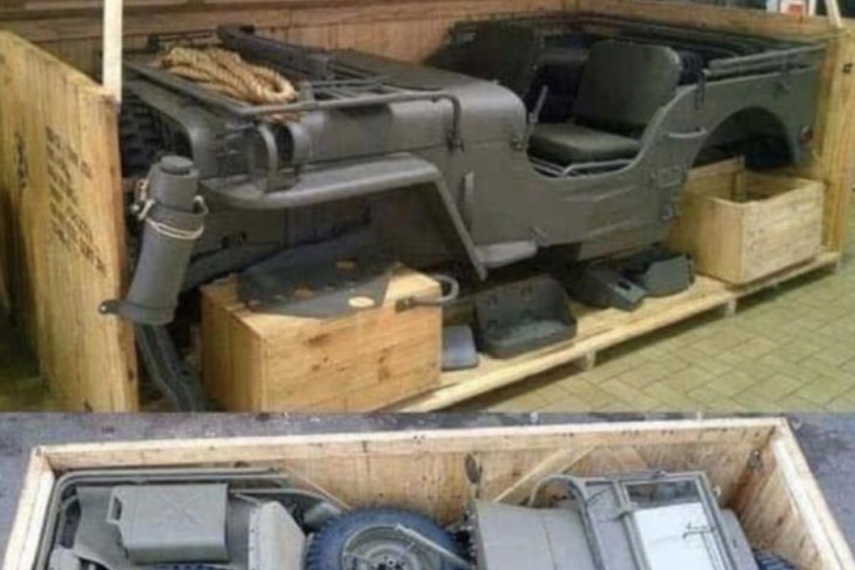 Crated boxed jeeps