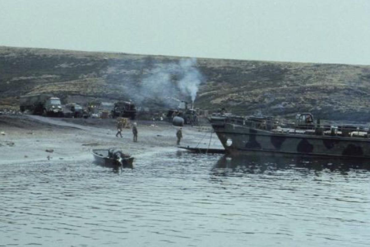 Landings by troops