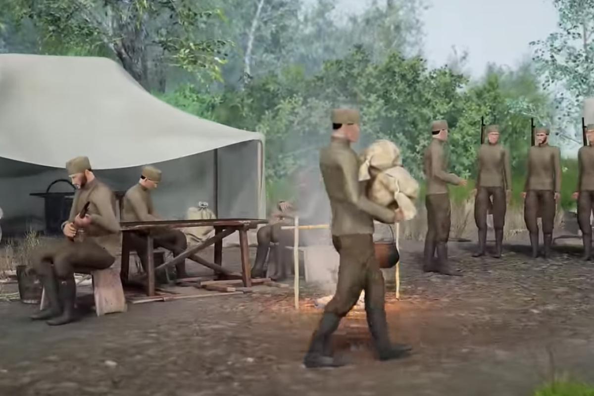 Soldiers camp