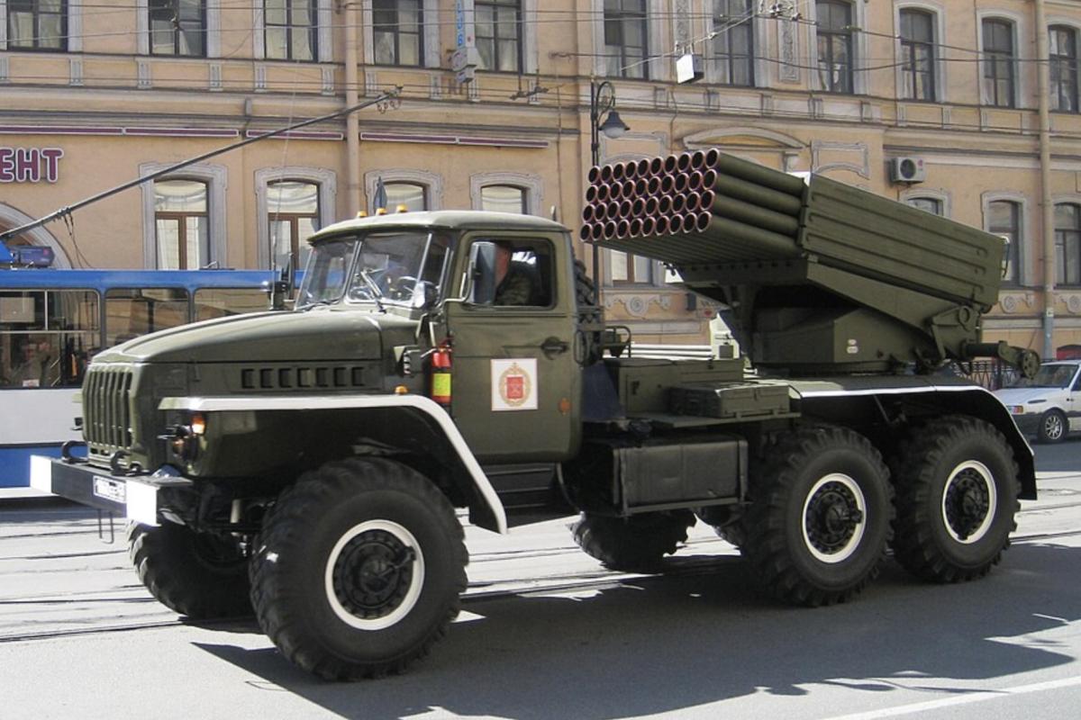 BM-21 grad rocket launcher