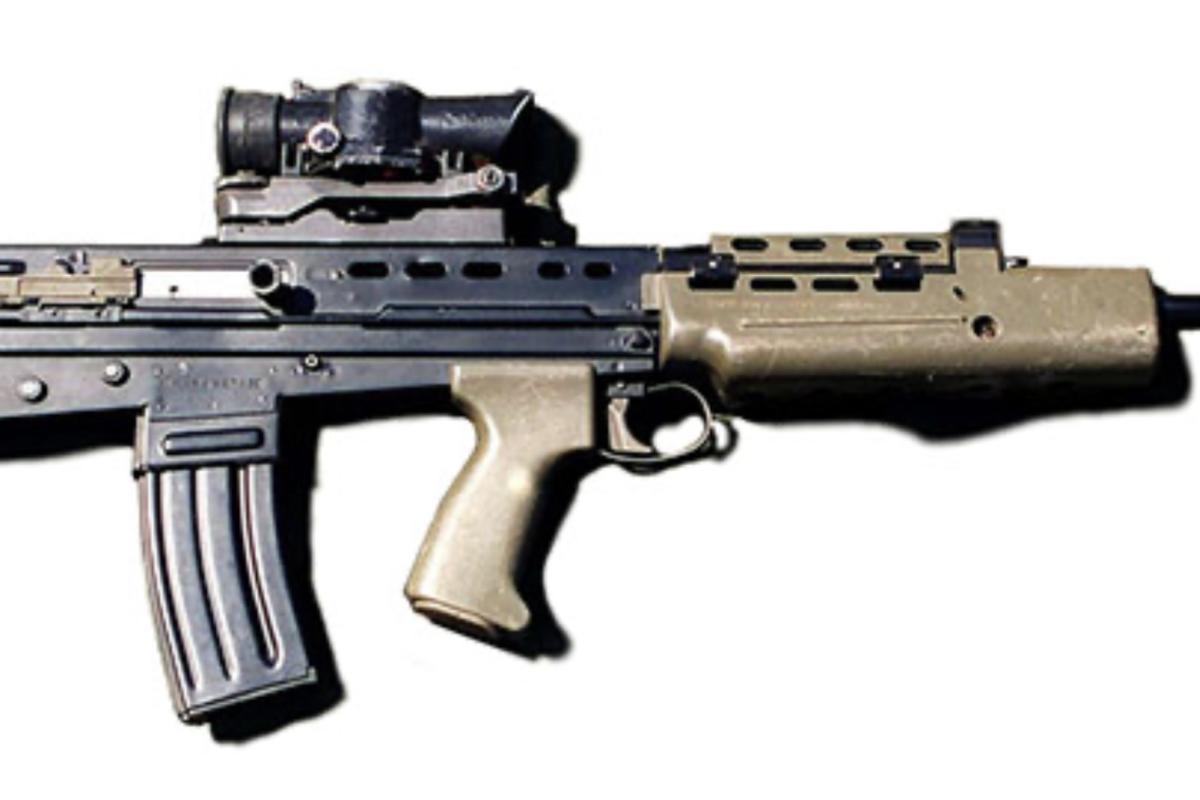 British forces SA80 military rifle