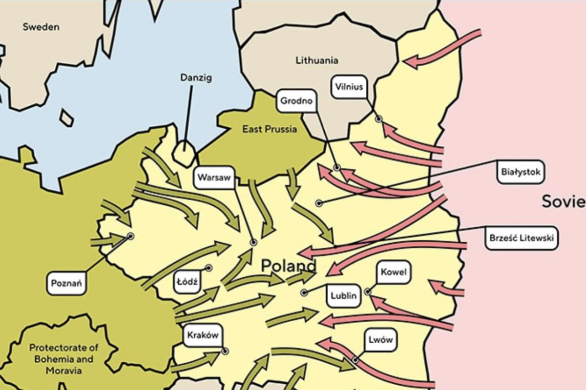 Military plan of ww2 attack on Poland 