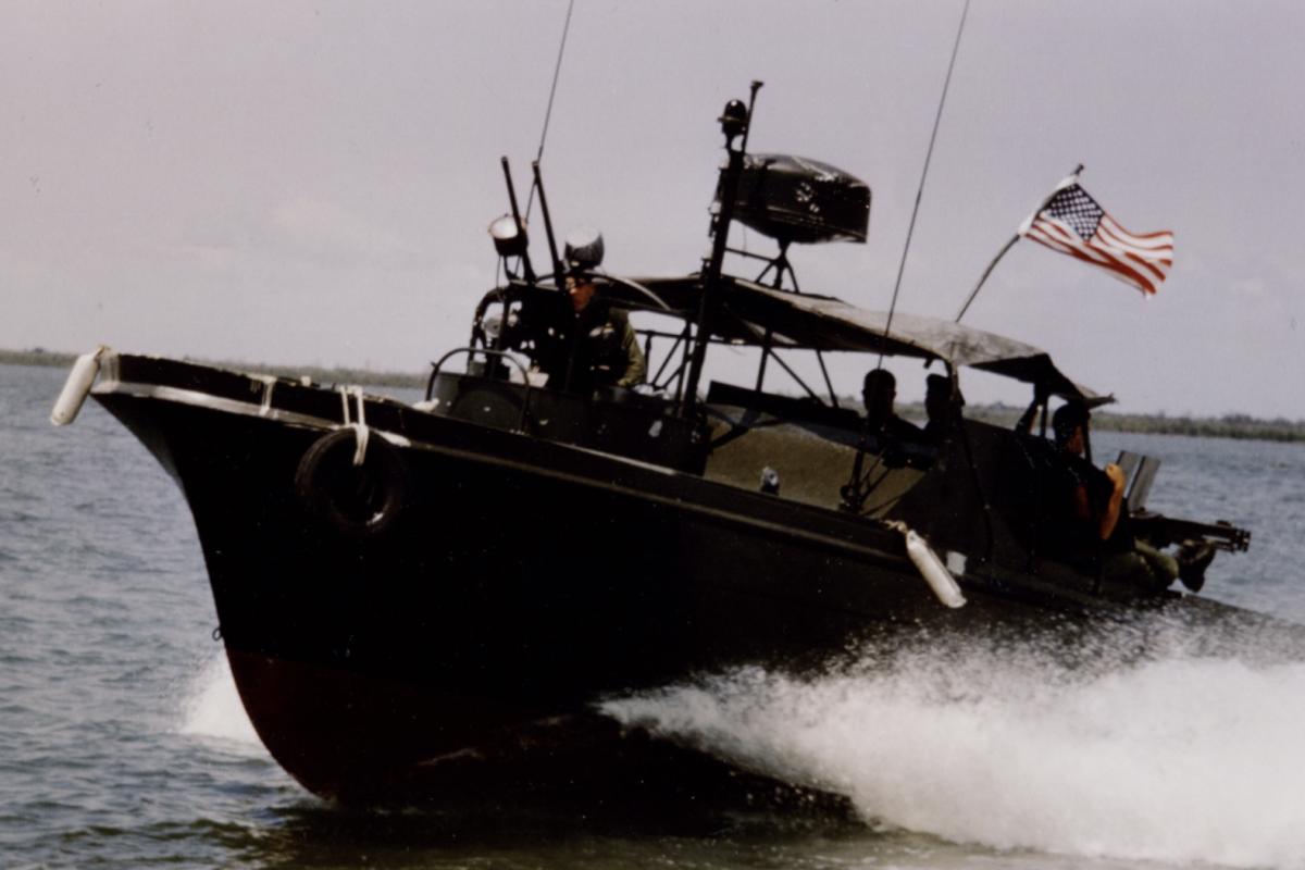 USA river boats military navy for Vietnam war 