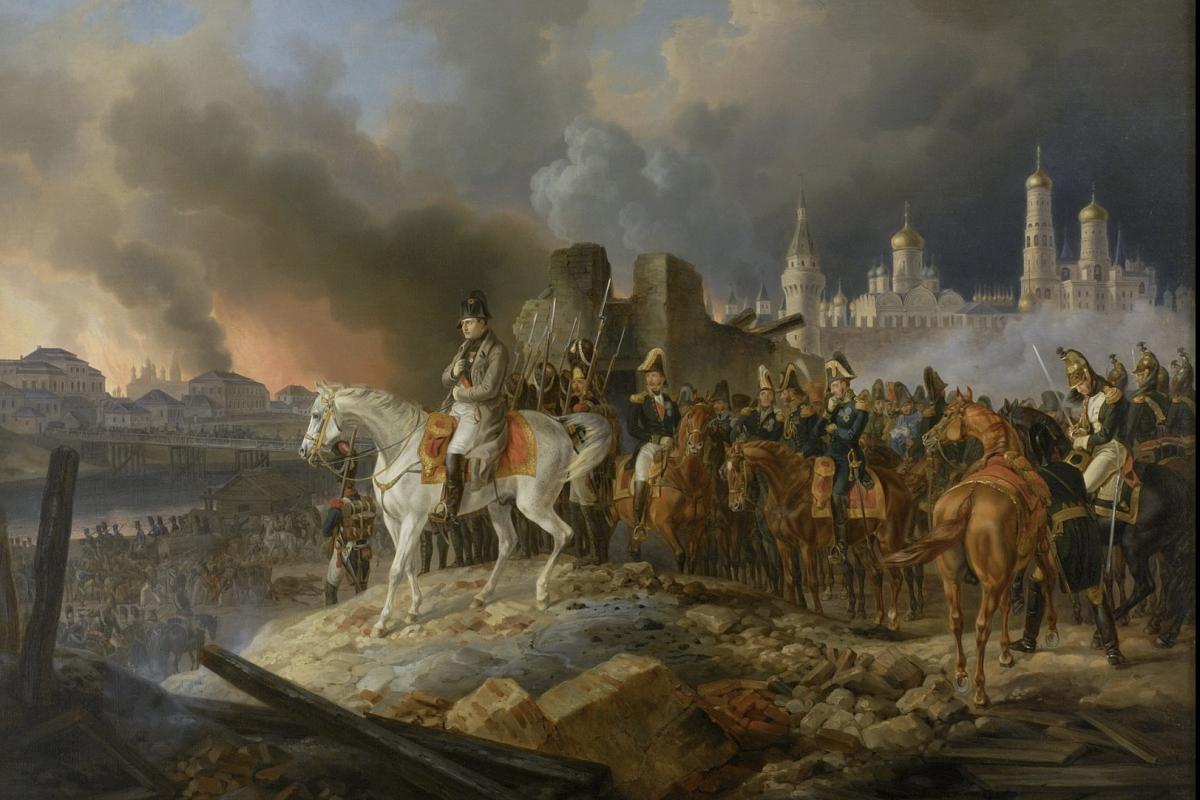 Napoleon entering Moscow french military campaign 