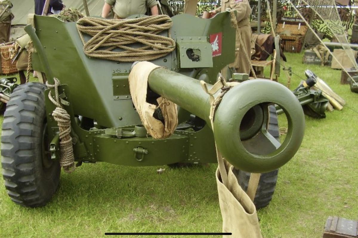 British artillery 6 pounder airborne version
