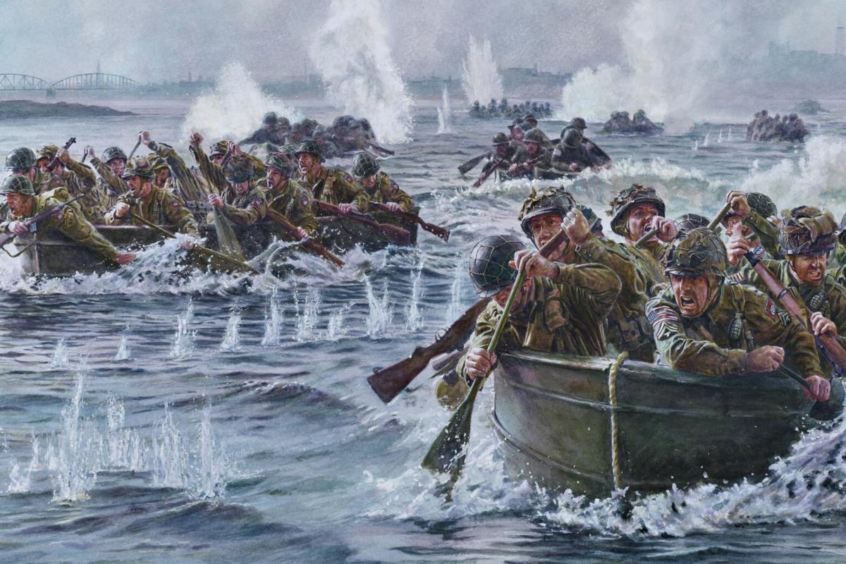 82nd airborne paras cross river Arnhem 