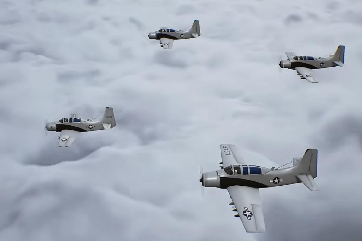 USA planes ww2 sky raiders