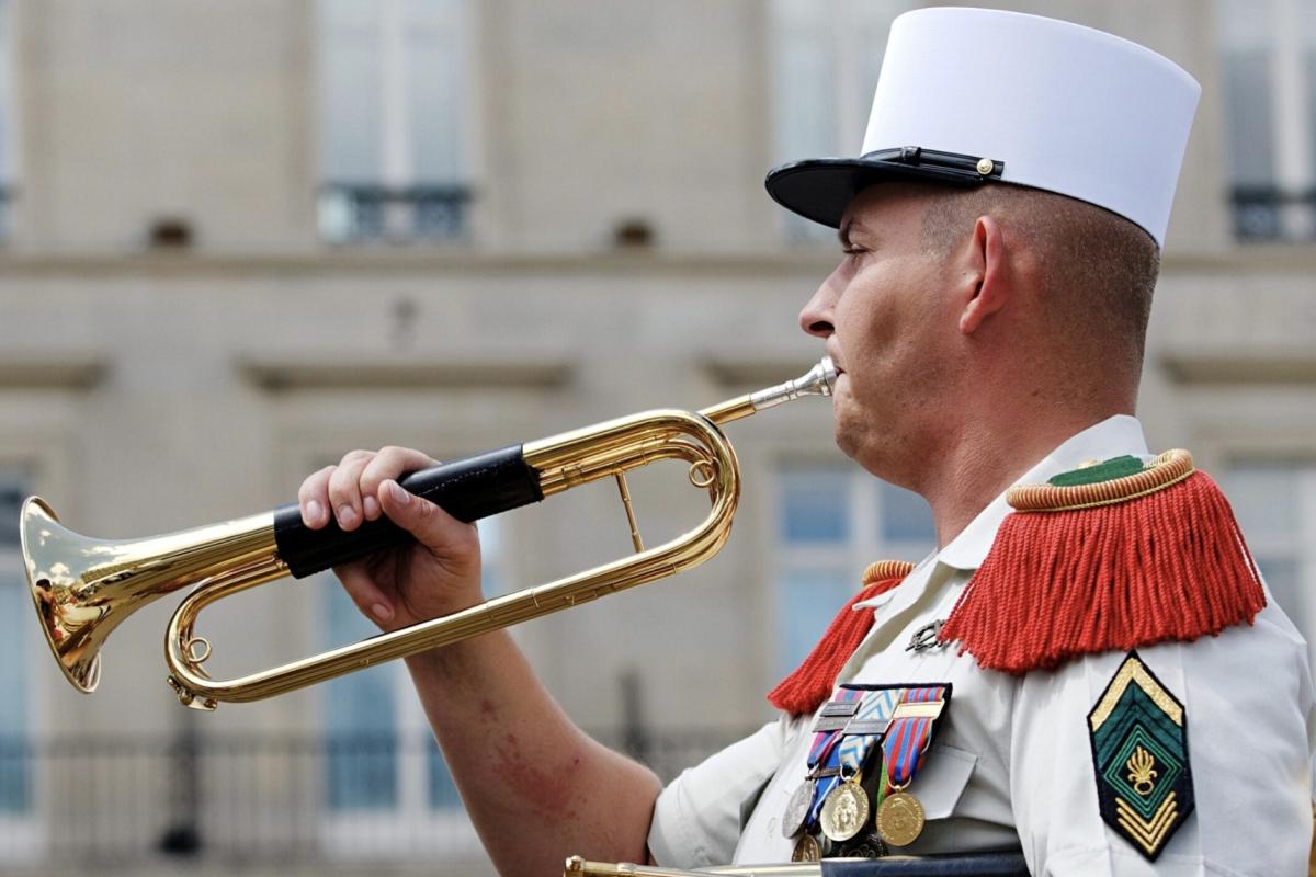 White French foreign legion kept white hat