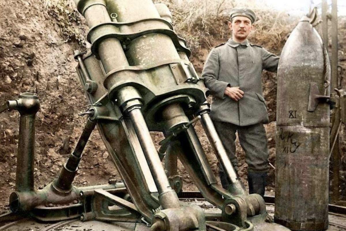 German mortar minenwerfer 25cm