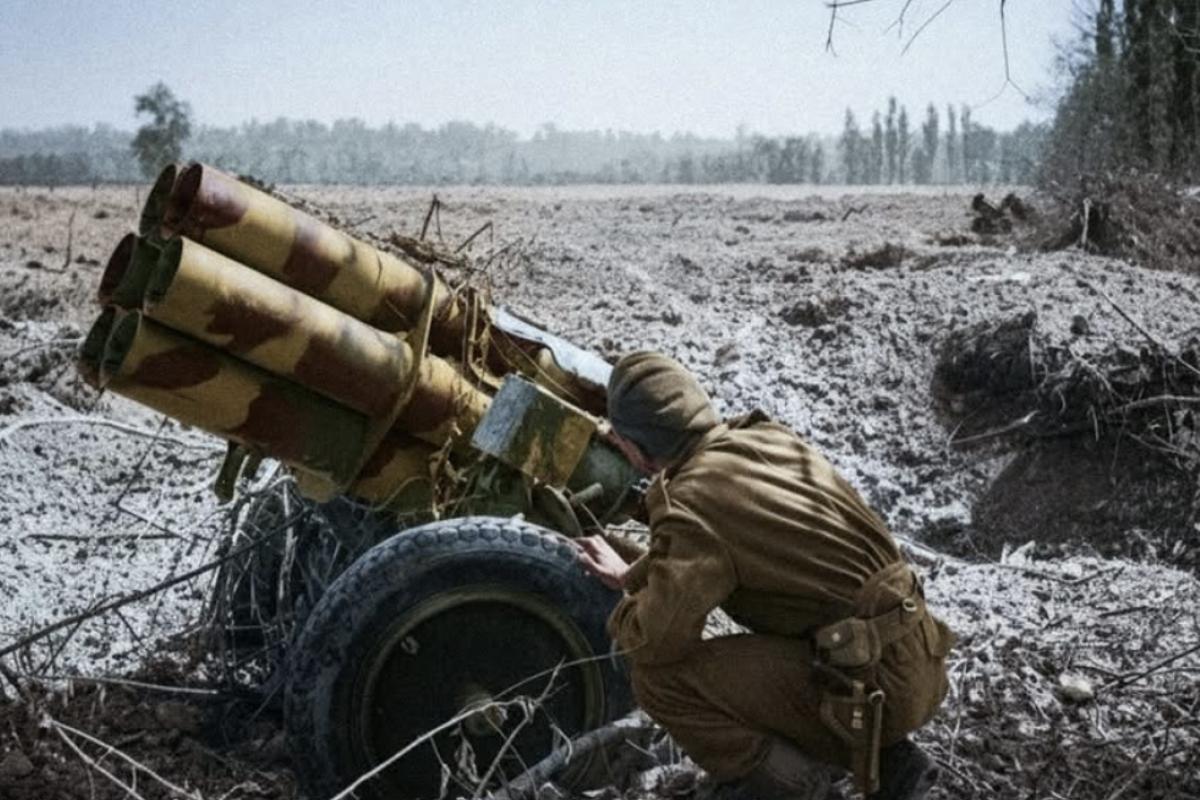 Nebelwerfer mortar of ww2 German