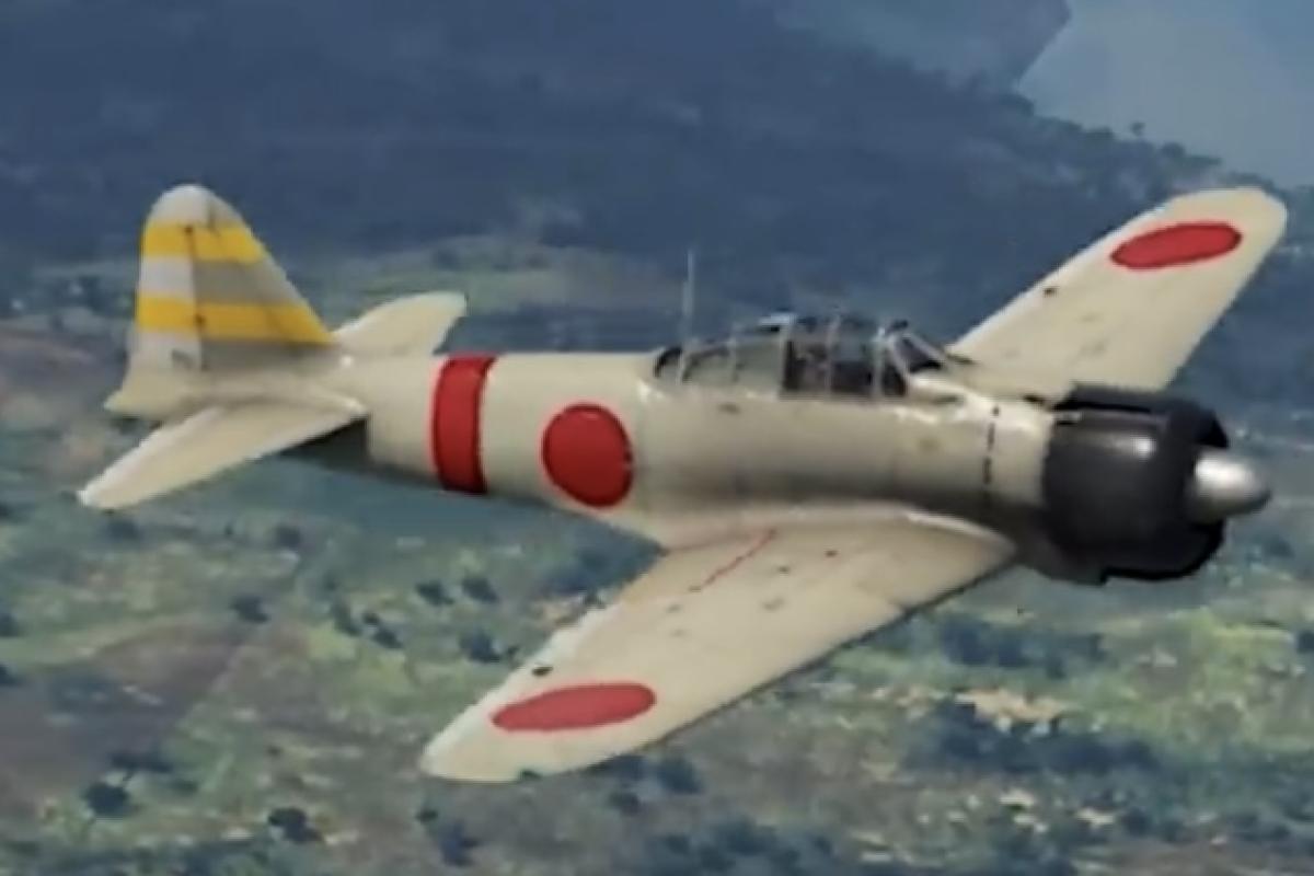 Japans zero fighter bomber plane 