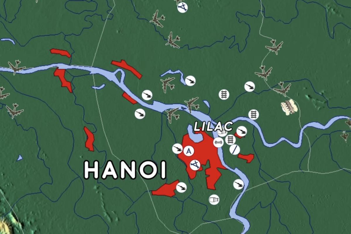Hanoi map of bombing 