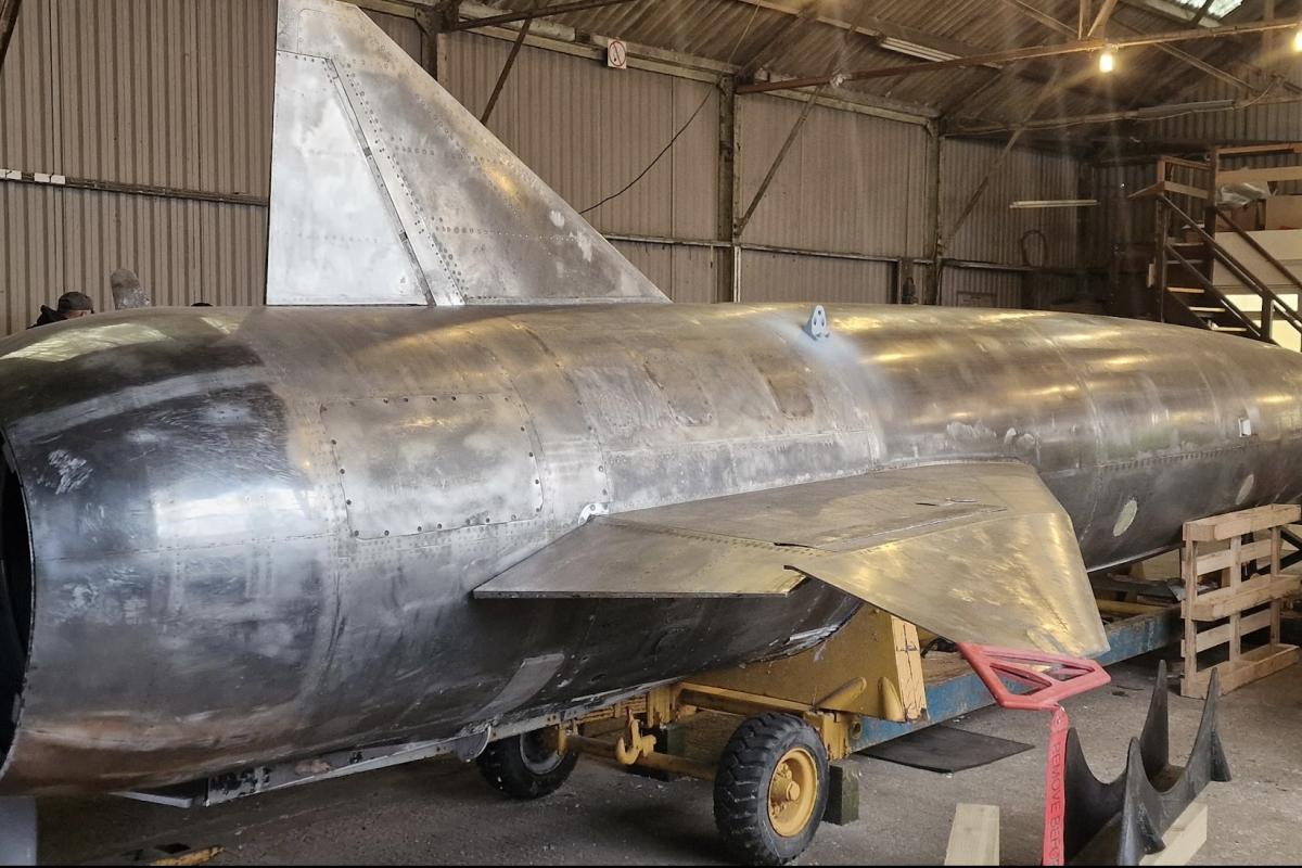 Blue steel nuclear bomb rocket weapon 