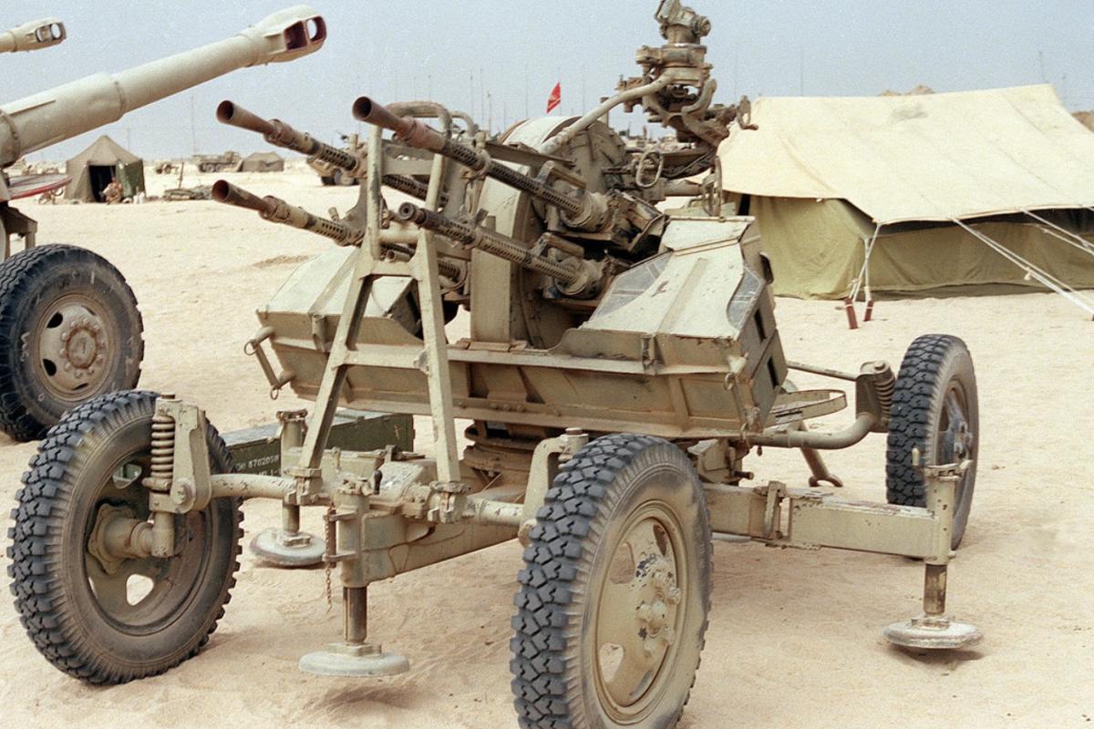 Iraq zPU -4 anti aircraft gun 