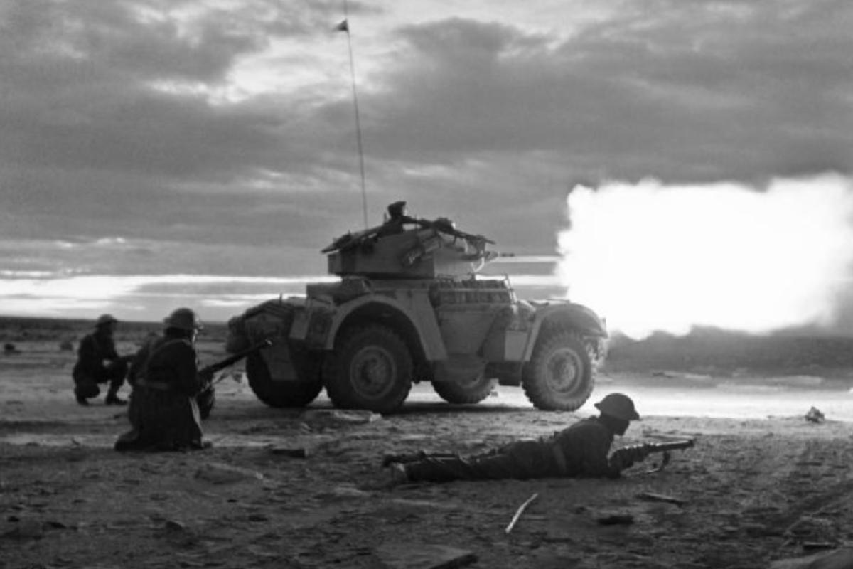 British 8th army Daimler armoured car 