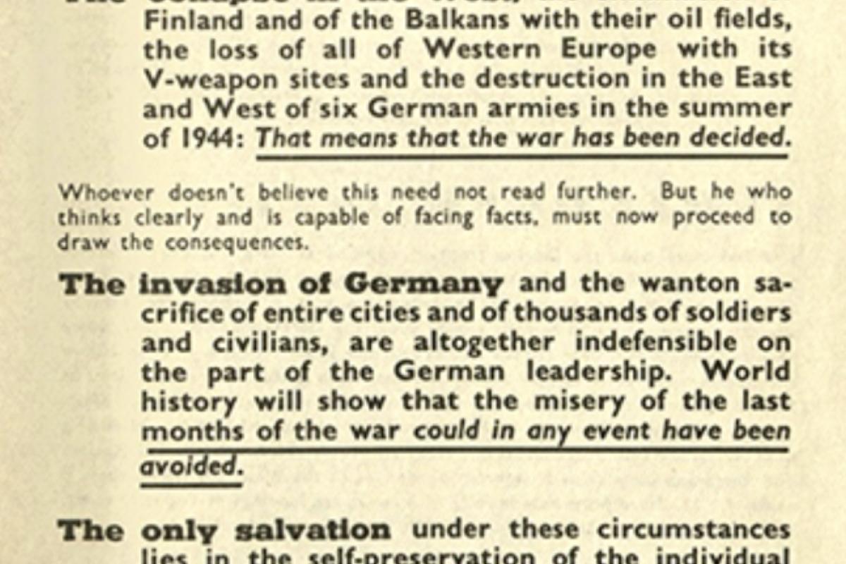 War leaflets 