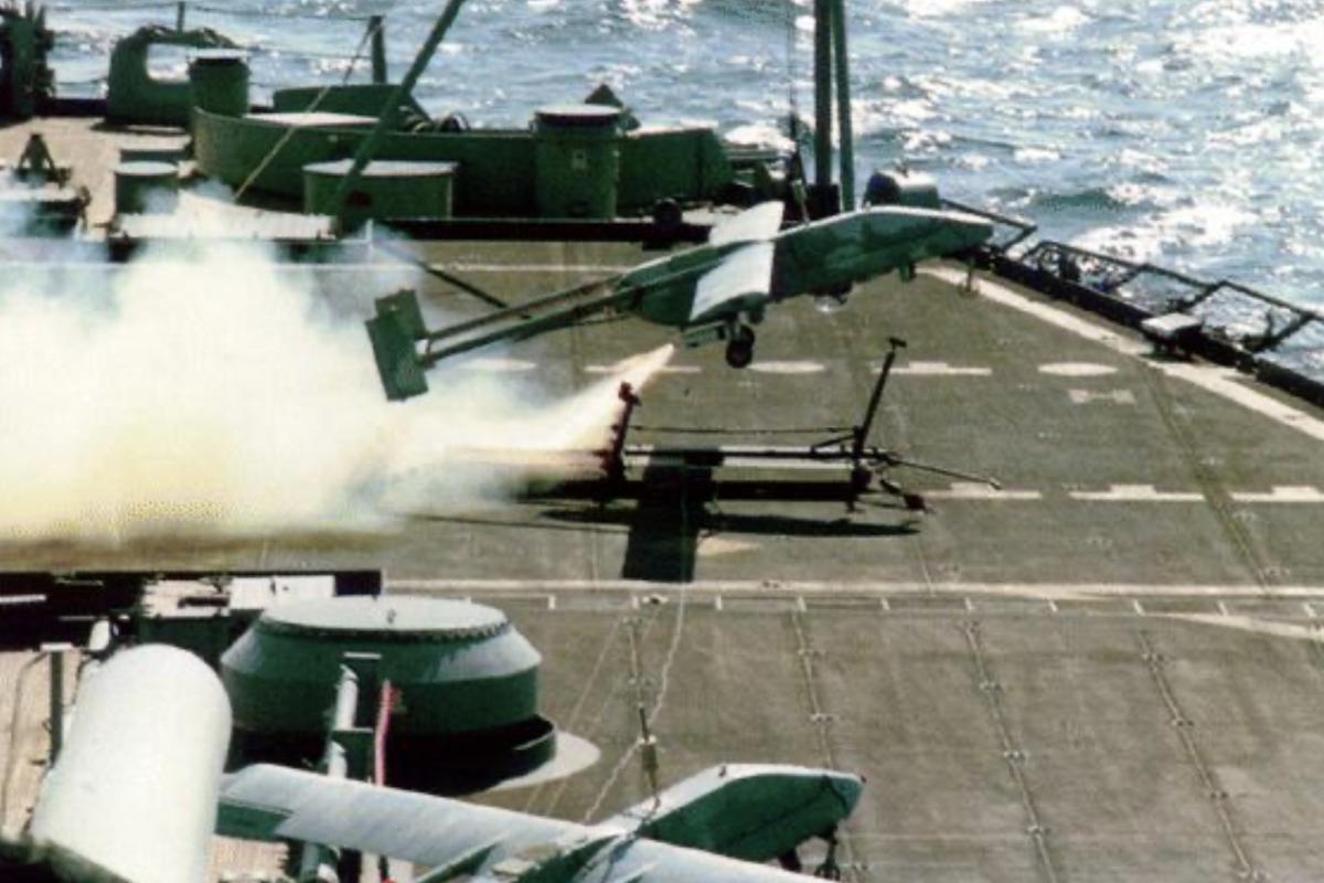 Pioneer ship drone launching 