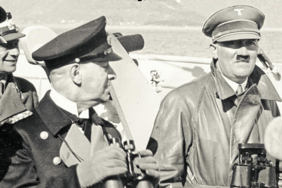 Hitler on war ship