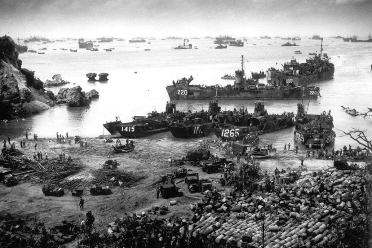 Us troop beach landings 