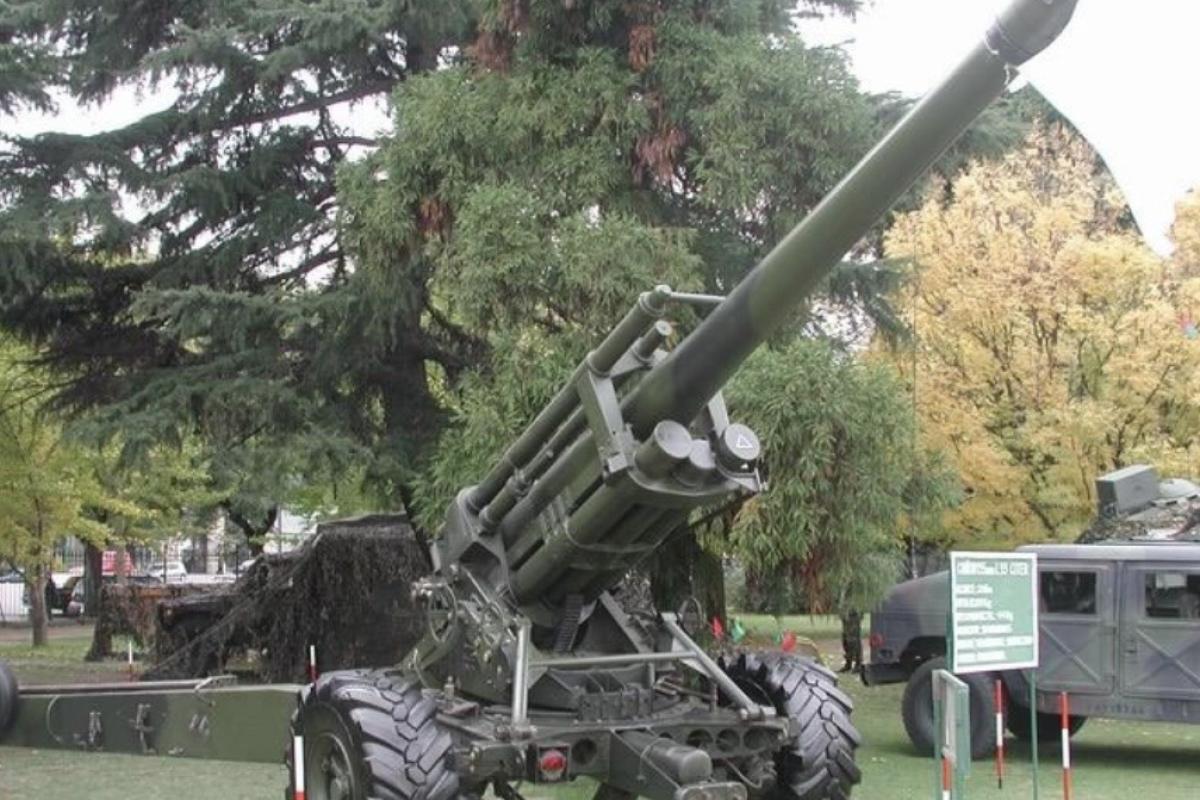 Argentinian 155mm l33 artillery gun