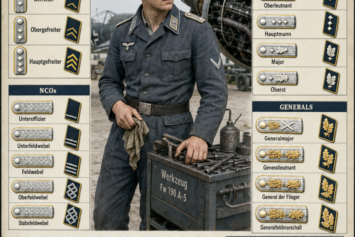 Luftwaffe rank insignias 