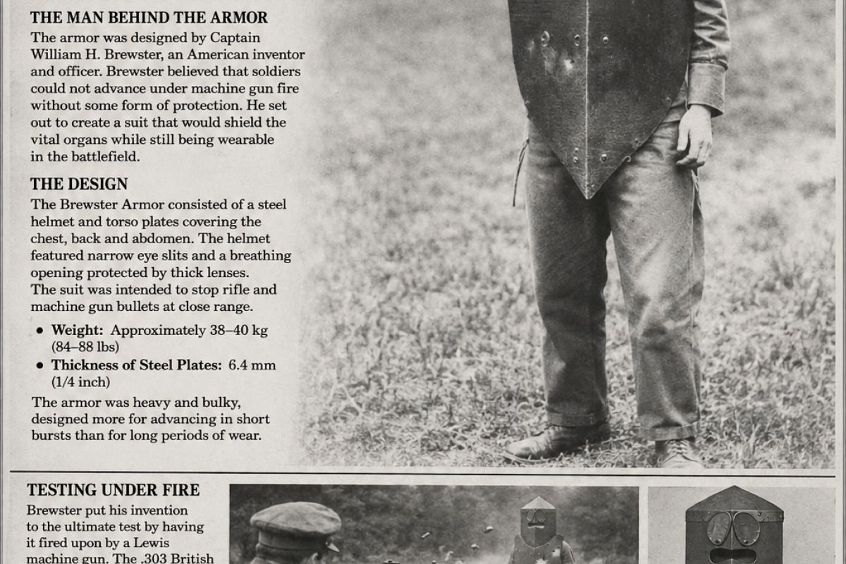 WW1 Brewster armor