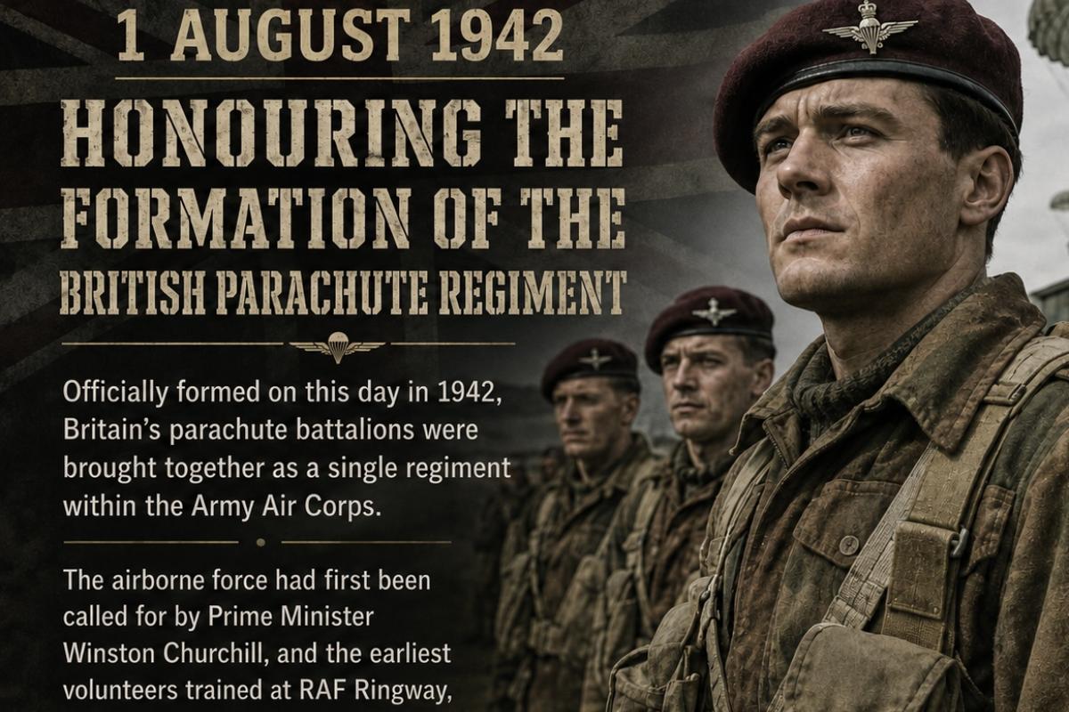 Parachute regiment formed 