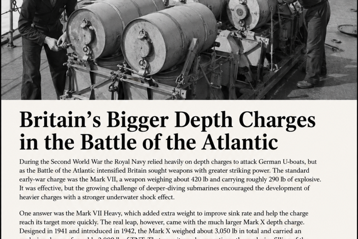 Britains depth charges 