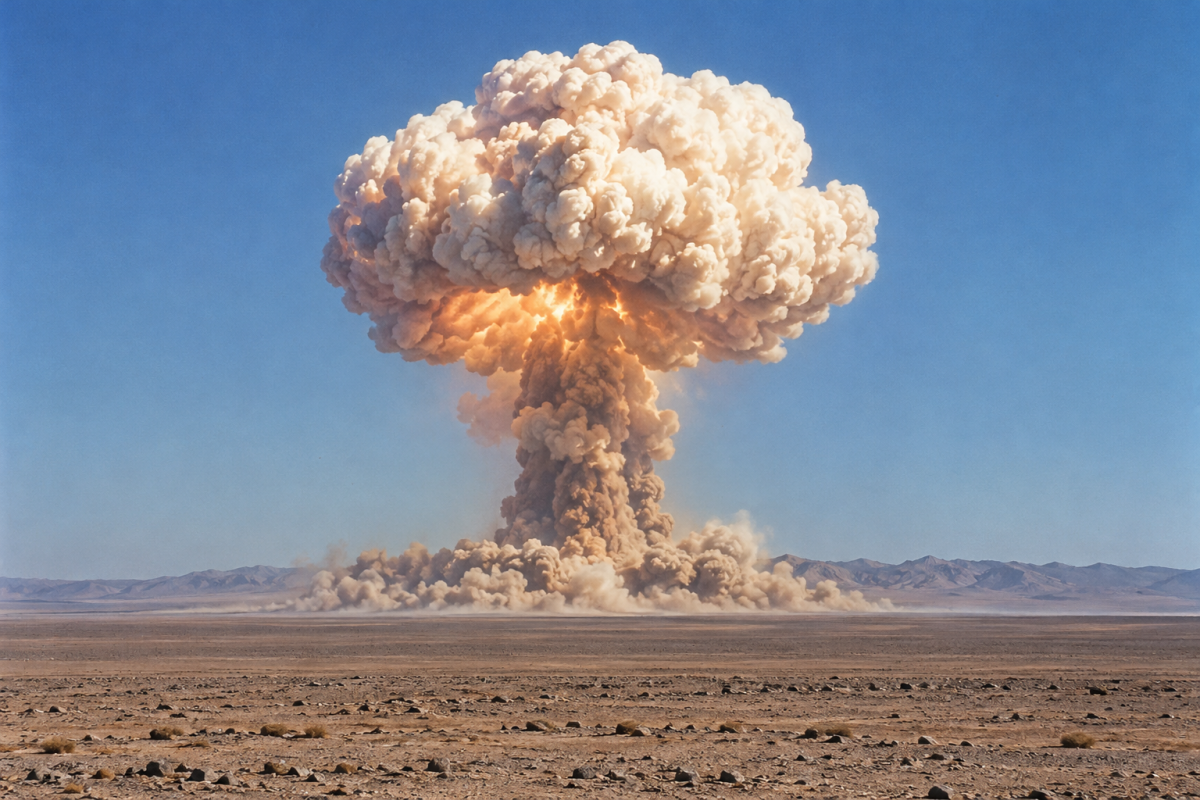 Chinas first atomic nuclear test