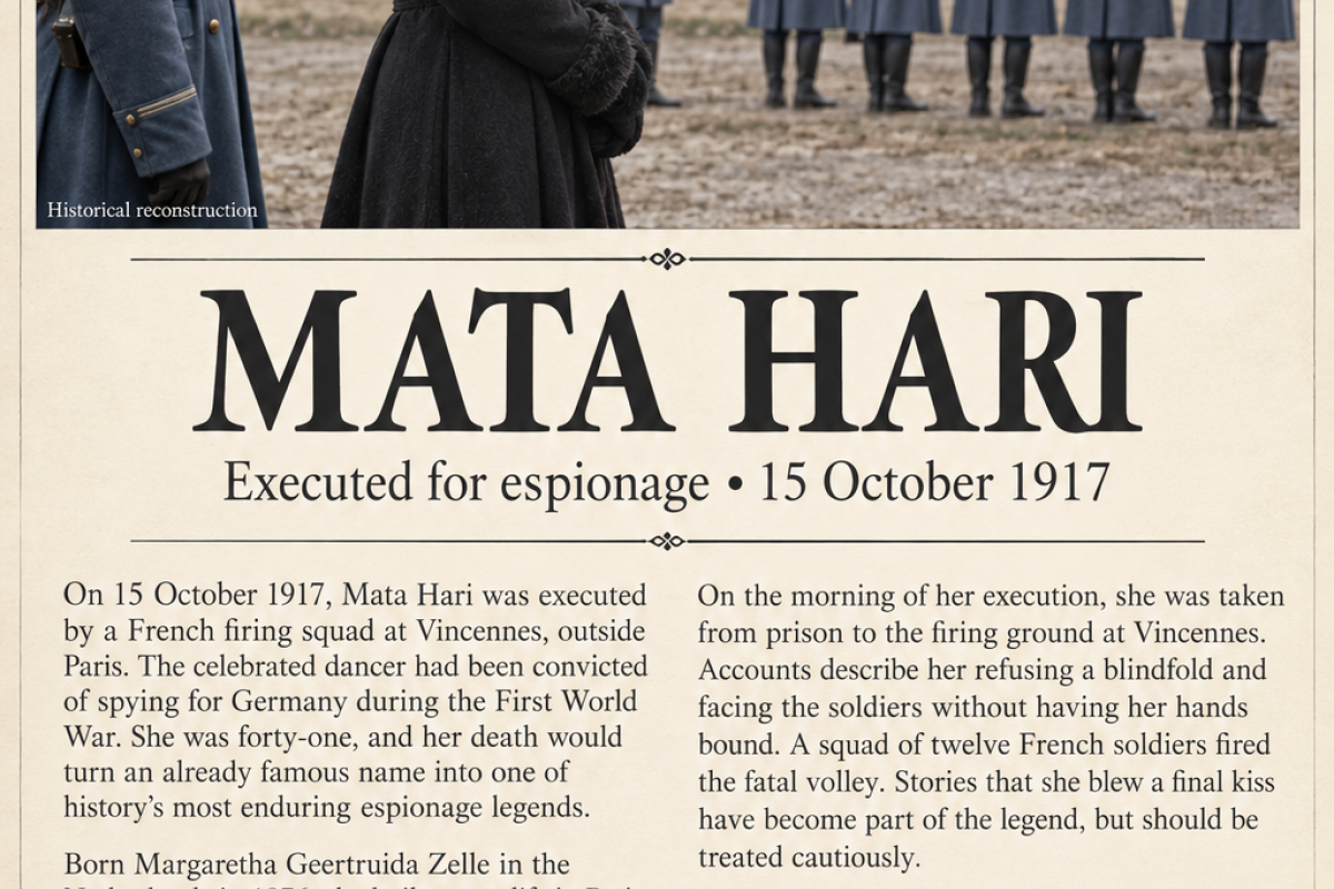 Execution of Mata hari