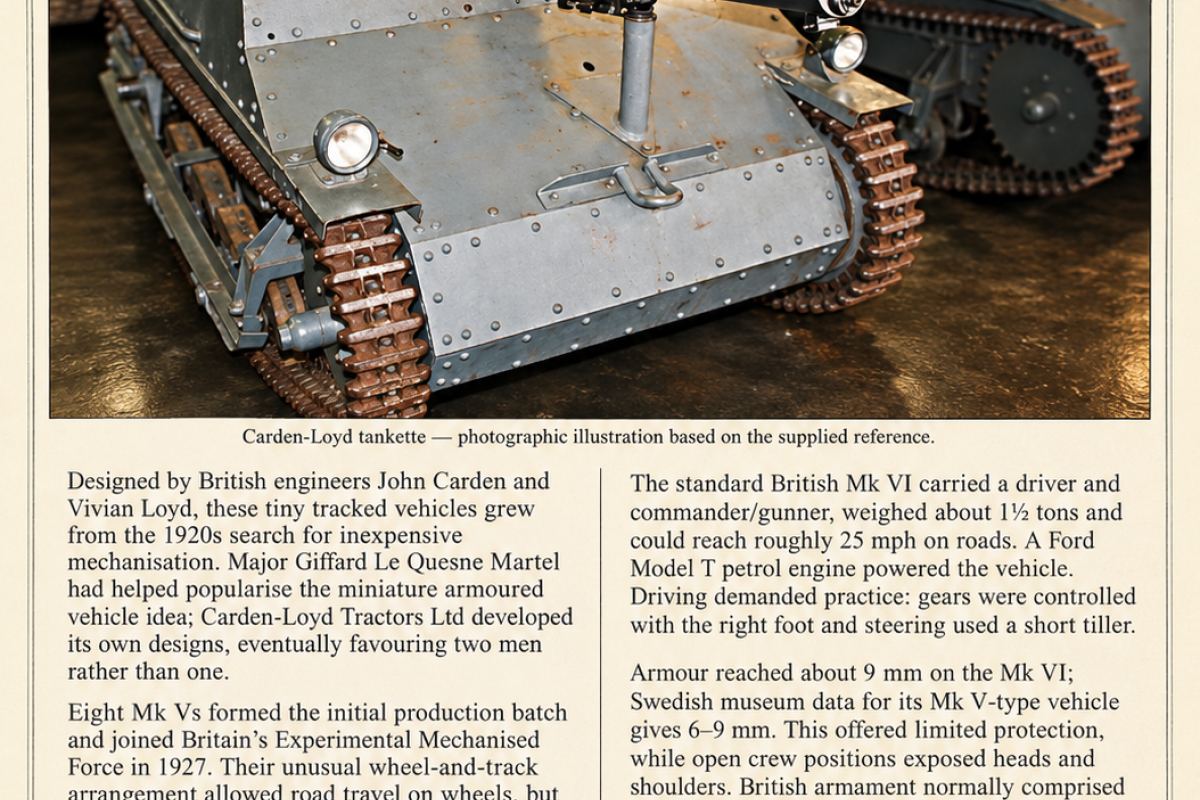 Cardenas Lloyd tankettes