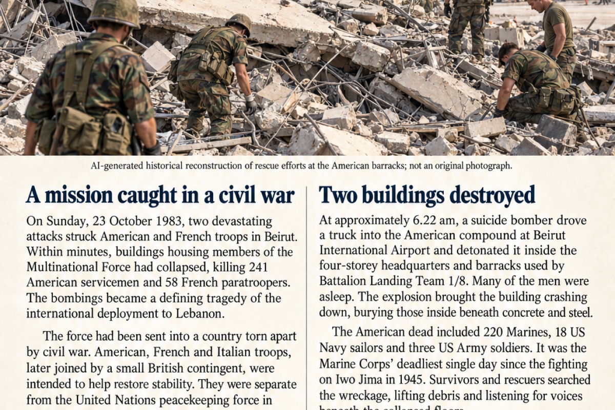 Beirut barrack bombings 1983