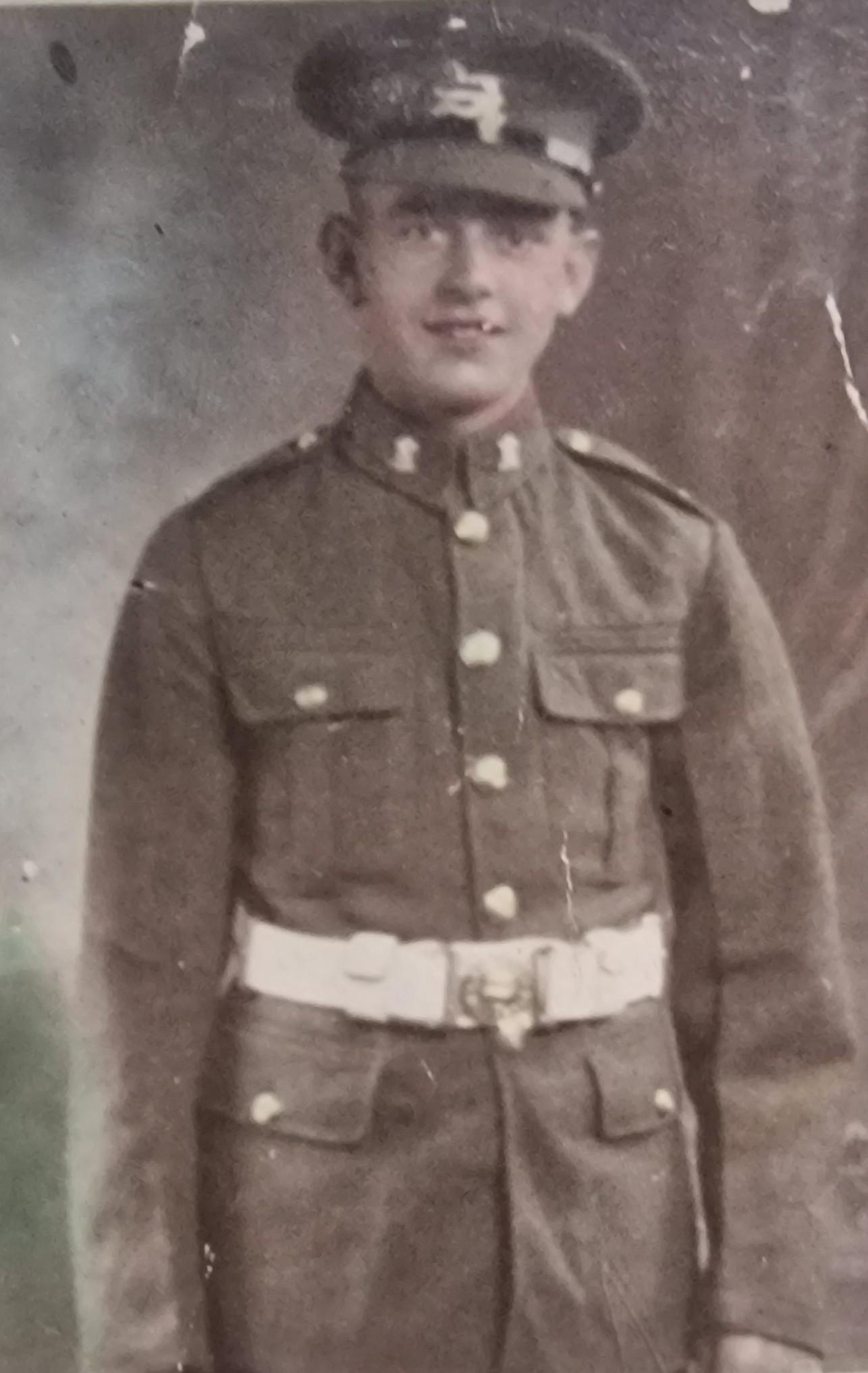 George in his uniform