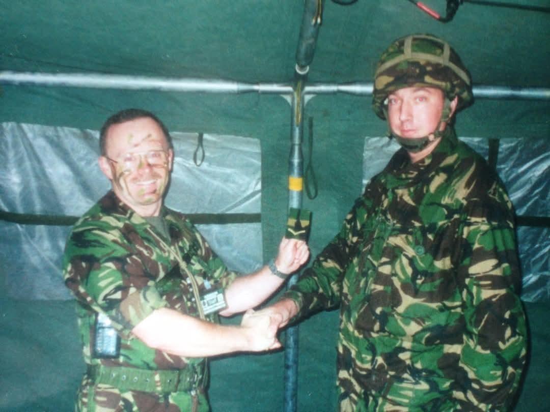Brian Laird (right)