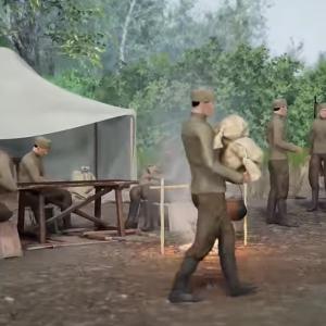 Soldiers camp