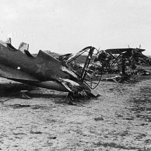 Destroyed Russian planes