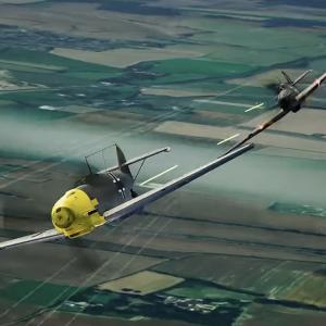 Fighter planes spitfires and meccersmit 