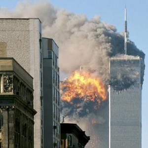 9 11 planes hitting twin towers New York military action 