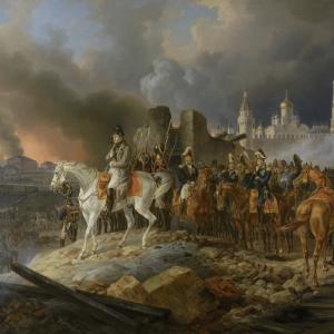 Napoleon entering Moscow french military campaign 