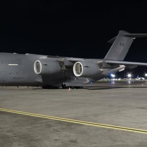 Canadian airforce globe master  cc-177 military aircraft logistics hauler